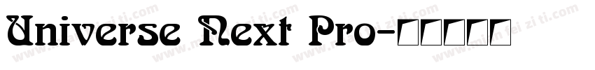 Universe Next Pro字体转换